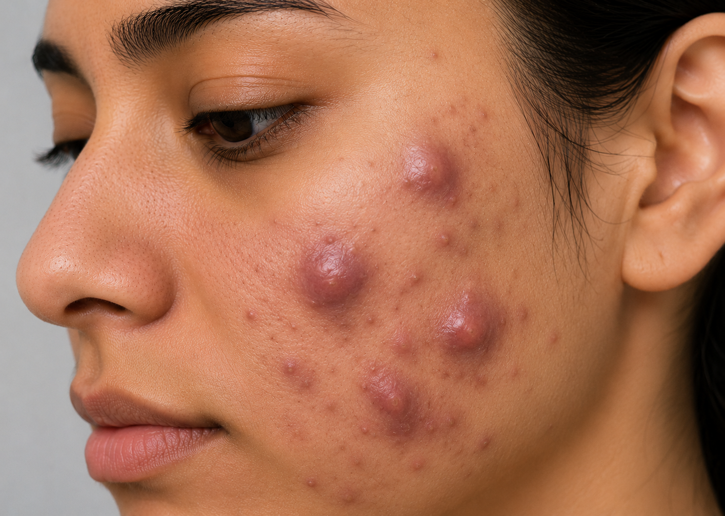 Cystic / Nodular — Deep, painful