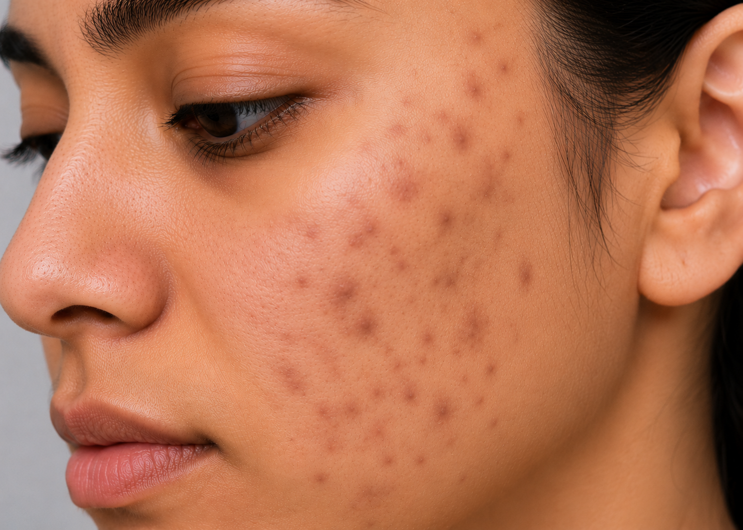 Post-inflammatory — Brown marks